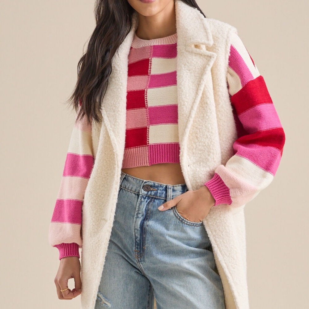 Altar'd State Vibrant Striped Sweater